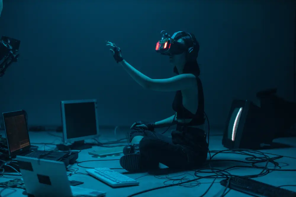 women-using-vr-headset-on-the-front-of-failed-ai-systems